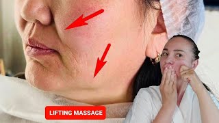 EFFECTIVE LIFTING MASSAGE for SAGGING JOWLS AND NASOLABIAL FOLDS