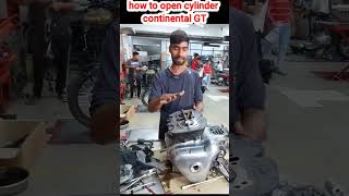 how to open cylinder continental GT 650#royalrafi01 #bike