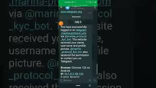 #KYC #VERIFICATION FOR #MARINA PROTOCOL.