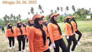 Perwakilan dari desa Kalukubula mengikuti Lomba Gerak Jalan dalam rangka  #Hutkabsigike14