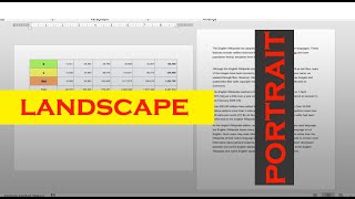 How to use Portrait and Landscape Pages in same MS Word Document