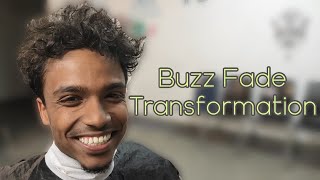 Buzz Fade Haircut Transformation