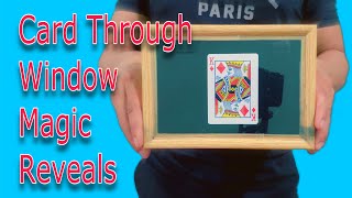 Card Through Windows MAGIC Tutorial Gimmick