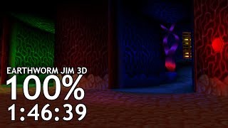 100% in 1:46:39 [Former World Record] | Earthworm Jim 3D