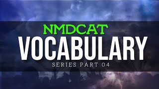 NMDCAT Vocabulary| NMDCAT| part 4