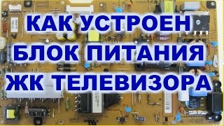 Как устроен блок питания ЖК телевизора. SONY KLV-40BX401.