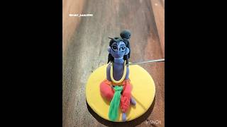 Shri Krishna🦚 Clay making#viral#clayart #ytshorts #religion #art #radheradhe #krishna #shorts#yt 🔱🎨🚩