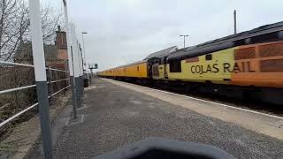 colas tractors 37175 & 37219 head to cleethorpes with a test train