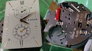 how to repair a Titan watch? assembly & disassembly of seiko SII Cal.vd77a#watches #titan #seiko