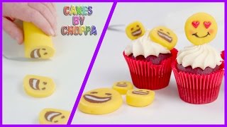 Magic Emoji (Rolled Fondant) Cupcake Toppers  (How To)