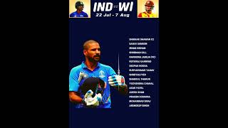 WESTINDIES vs INDIA ODI Series: Schedule and Squads.