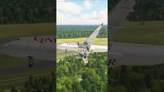 Most Dangerous Landing!! Airbus A320 Qatar Airways Landing at Arlanda Airport #automobile #aviation