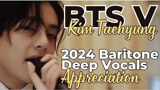 2024 BTS V Kim Taehyung Baritone Deep Vocals #shorts #v #taehyung