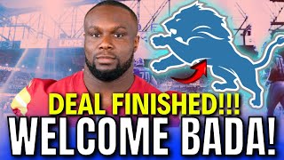 OFFICIAL! IT HAS BEEN CONFIRMED! WELCOME BADA! DETROIT LIONS NEWS