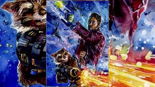 Guardians of the Galaxy - watercolour (Chris Pratt),  Стражи Галактики- акварель (speed drawing )