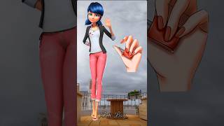 Miraculous characters as matching nails | #miraculous #shorts #viral