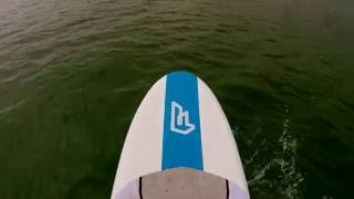 Stand Up Paddling Ostsee in Scharbeutz an der Seebrücke im Juli 2016