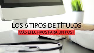 "Los 6 Títulos Más Efectivos" ¡Incrementa Tus Consultas Por Redes Sociales!