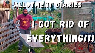 I CREATED SO MUCH GROWING SPACE BY GETTING RID OF THE GRAPE VINE & BAY TREE! | ALLOTMENT VLOG 2024 |