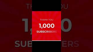 1k subscribers  completed Thank you all#youtubeshorts #shortsfeed