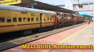 Narasapur ¦¦ puri-tirupati ¦¦ Nagarsol express Trains Announcements || Gudivada Railway Station