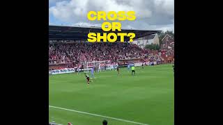 Was it a cross or a shot? Exeter VS Coventry! #football #soccer #capcut #coventry #exeter #shot