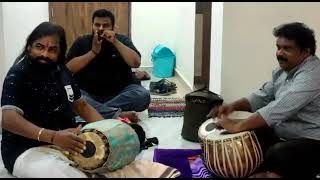 Maheshmani tabla & B Harikumar ji Mridangam... layavadyam