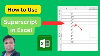 How to use Superscript in Excel/Excel में Superscript का Use कैसे करते हैं # Short Video#Viral Video