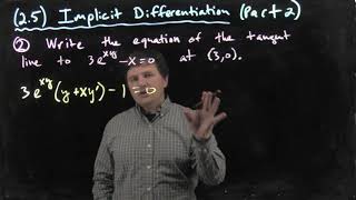 Lecture (2.5) Implicit Differentiation (Part 2)