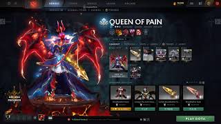 Queen of pain Blood Feather Immortal Bundle with the Arcana (Eminence of Ristul)