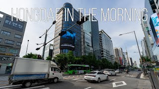 [8K Seoul] Hongdae in the Morning (아침의 홍대)