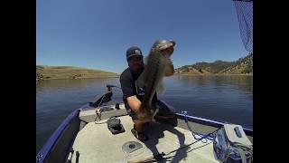 Ryan Cook Fishing Underspin Spotted Bass Lake McClure 06/01/19