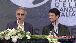 Sanremo 2019: videoincontro con Andrea e Matteo Bocelli