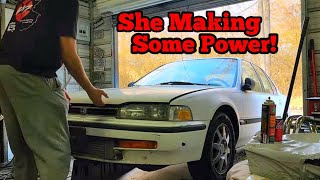 350WHP/330WTQ STOCK MOTOR F23A TURBO RIPS! | Boosted Honda Sleeper!