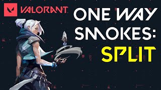 Jett One Way Smokes On Split | Valorant