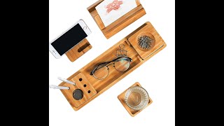 Perfect desk organizer set office organizer system Wooden table organization office for $32