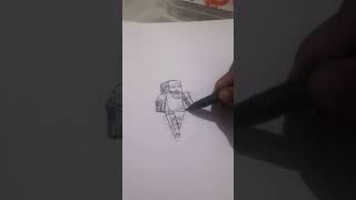 asmr drawing 3 Alex from Minecraft