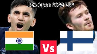 [Badminton] Lakshya SEN (India) vs (Finland) Kalle KOLJONEN | USA Open 2023 R32