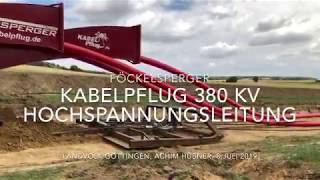 Erdkabelpflug Föckelsperger in Wartjenstedt am 9. Juli 2019