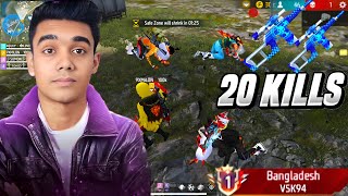 VSK94 Free Fire Sniper Gameplay My 6 Month Journey to Pro 2 x স্নিপার শর্ট intense Awm Gameplay