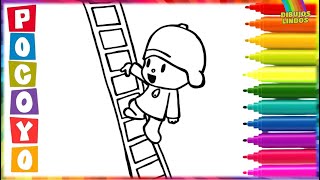 POCOYO _ Big Scary Ladder 🪜    👶🦆🐙👶👧🐶🐥🐘🐙🐦🐛🛩️🎨 Vídeos para niños _ video for kids _ POCOYÓ en ESPAÑOL