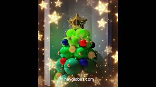 Diy Ideas de globos de fiesta de feliz Navidad