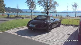 Black Wiesmann MF3 GT Roadster at Hotel am Kaiserstrand Vorarlberg