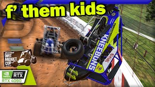 Midgets Fixed - Lanier National - iRacing Dirt Gameplay