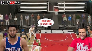 BRO BROUGHT HIS BEST BEN SIMMONS BUILD TO THE REC 😂💀 | NBA 2K23 REC GAMEPLAY