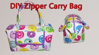 CARRY ALL BAG TUTORIAL | DIY OVERNIGHT BAG | WEEKEND BAG| BAG SEWING TUTORIAL