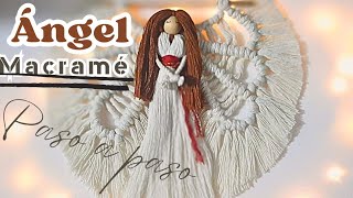 😇 ANGEL MACRAMÉ | ornamento | adorno NAVIDEÑO FÁCIL