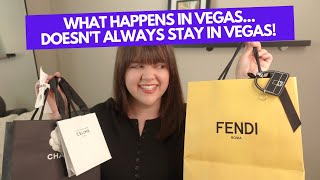 LUXURY SHOPPING IN LAS VEGAS VLOG (CELINE, CHANEL, FENDI)