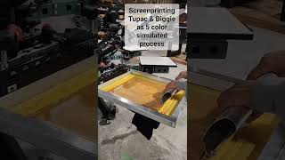 VIP 3 day Private Class Screenprinting Tupac & Biggie simulated process design.