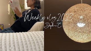 Weekly diary 🌿 APRIL | reading and meditation week | get a new headphone | summer came earlier